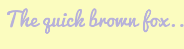 Image with Font Color B7B1DA and Background Color FBFCBF
